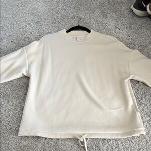 Varley Cream short sleeve sweatshirt Top